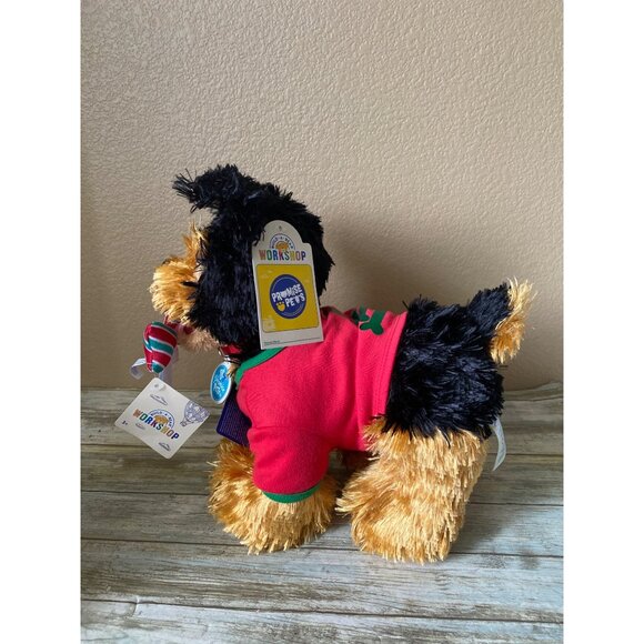 Build-A-Bear Promise Pets Yorkshire Terrier Yorkie Dog Plush NWT Christmas Outfi - Picture 2 of 13